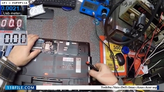 آموزش گام به گام تعمیرات لپ تاپ -لپ تاپ Acer Aspire 5750 شارژ نمی شود