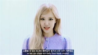 پیام خوشامدگویی رزی به بلینکا در ممبر شیپ ویورس