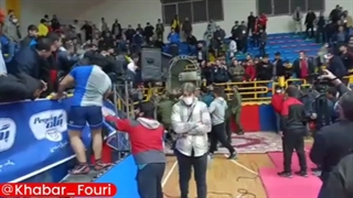 درگیری مهدی هاشمی کشتیگیر با مامور نیروی انتظامی