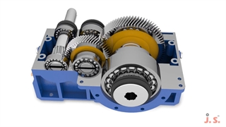 انیمیشن فنی گیربکس هلیکال یا شافت مستقیم