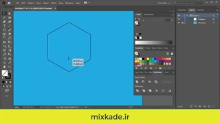 آموزش رسم هرم در ایلاستریتور-Mixkade.ir