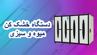 خشک کن میوه و سبزی صنعتی و نیمه صنعتی 10کیلویی تا 10تنی