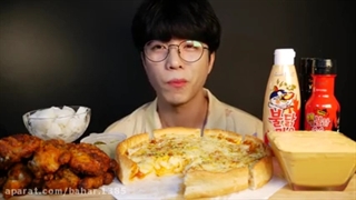 اسمرفود/کوتاه/پارت 1/خوردن پیتزا/مرغ سوخاری