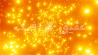 ویدیو فوتیج حرکت ذرات آتش در فضا