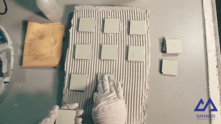 تست کیفیت و مقاومت چسب کاشی سهند شیمی