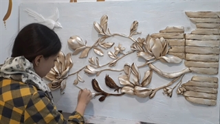 آموزش کامل پتینه/ تکنیک شاپان کاری روی گچبری