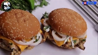 افطاری سریع و مقوی : جوجه برگر - موج کره ای