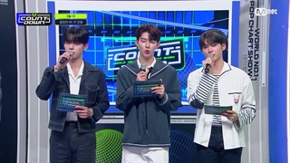 `ژانگ هائو ، کیم جیوونگ ، سونگ هانبین`مجری های ویژه ی برنامه ی M Countdown شدن