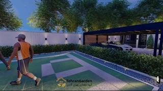 محوطه سازی ویلا در شهریار تهران گاردن