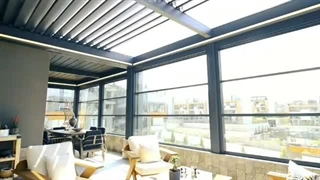 سقف متحرک و پنجره گیوتینی