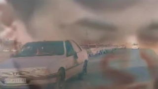 تداوم صف های طویل بنزین در ایرانشهر